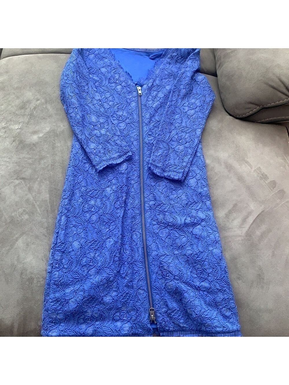 Saks Fifth Avenue Red Label Lace Dress Purple Small NWT - Picture 3 of 6